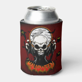 Porta-lata Crânio com dentes afiados e ameaçadores