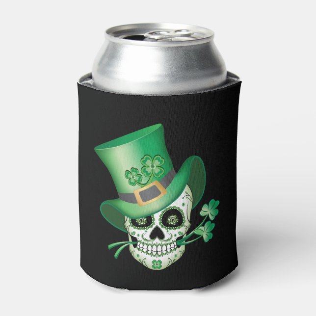 Porta-lata Crânio de Açúcar Irlandês (Can Front)