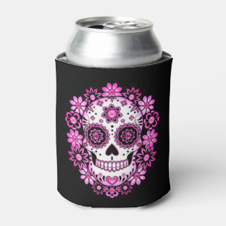Porta-lata Crânio de Açúcar Roxo