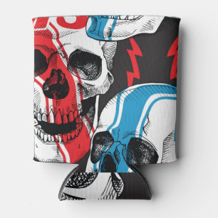 Porta-lata Crânio De Racer: Rebelião Sem Olhos Vintage.