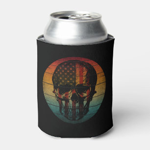 PORTA-LATA CRÂNIO PRESENÇA BANDEIRA AMERICANA