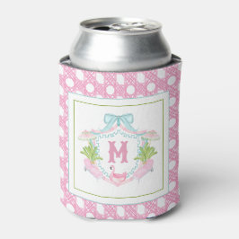 Porta-lata Crestão Monograma Preppy Palm Beach