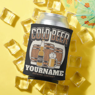Porta-lata Criação Personalizada De Cerveja Fria De Carvalh