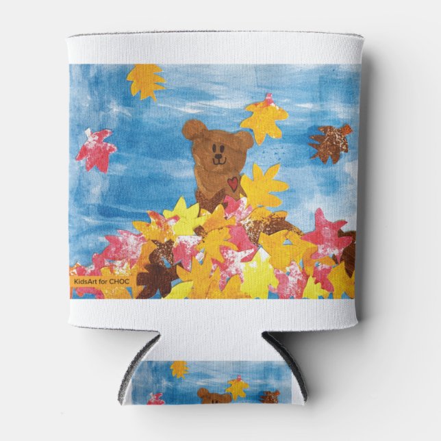 Porta-lata CriançasArt para COC - Folhas de queda (Frente)