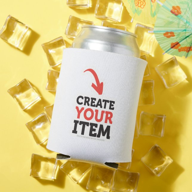 Porta-lata CRIE-O-SEU-MESMO DIY Personalizado design de uploa (Verão in situ)