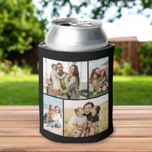 Porta-lata Crie Sua Própria Colagem de 4 Fotos Personalizada