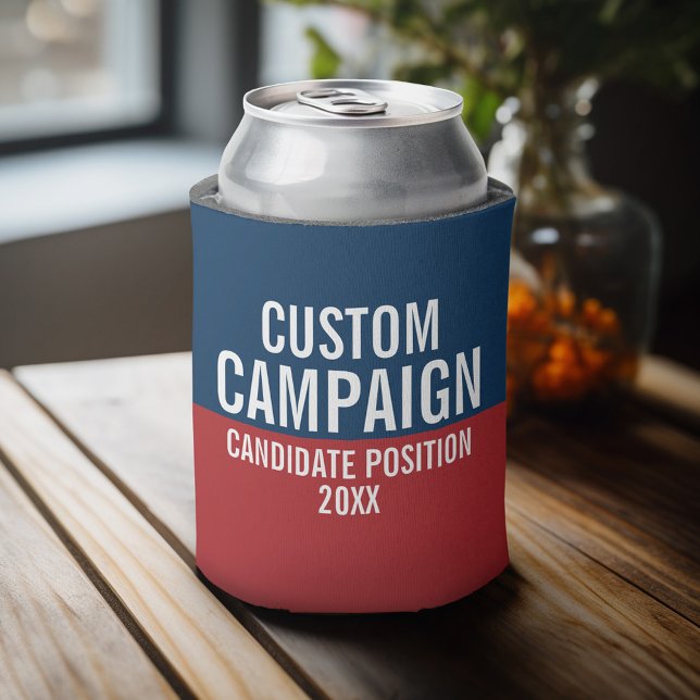Porta-lata Crie sua própria engrenagem de campanha (Personalized Can Cooler - Add Your name for a great handout for a campaign event)