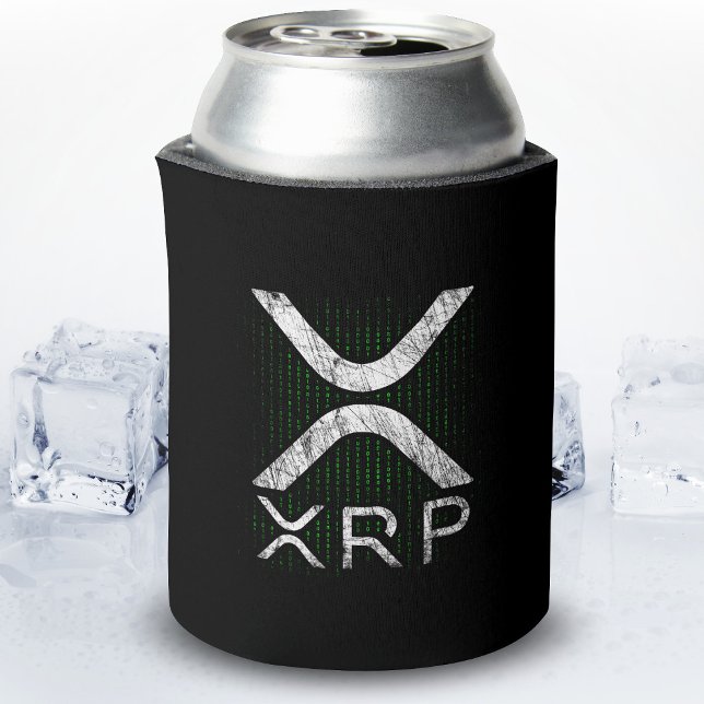 Porta-lata Criptocurrency Binary Code XRP Hodlers Crypto Memo (Criador carregado)