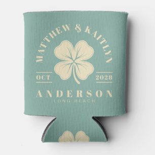 Porta-lata Crista de Casamento Aqua Reef Irish Lucky Clover