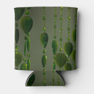 Porta-lata Cristais verdes em um refrigerador