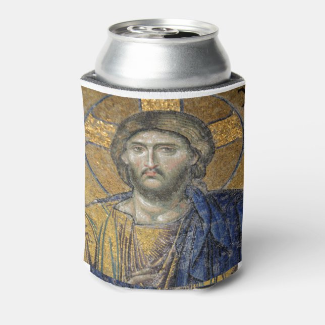 Porta-lata Cristo Pantocrator Islâmico Icônico Religioso Roma (Can Back)