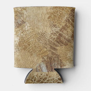 Porta-lata Crocodilo batik, textura do tecido.