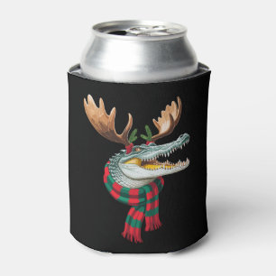 Porta-lata Crocodilo De Natal Luvas De Renas Cachecol Férias