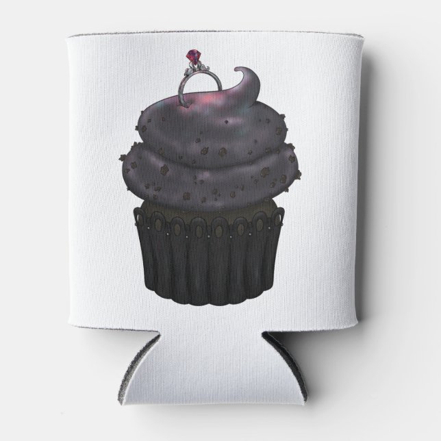 Porta-lata Cupcake Noivado doce (Frente)
