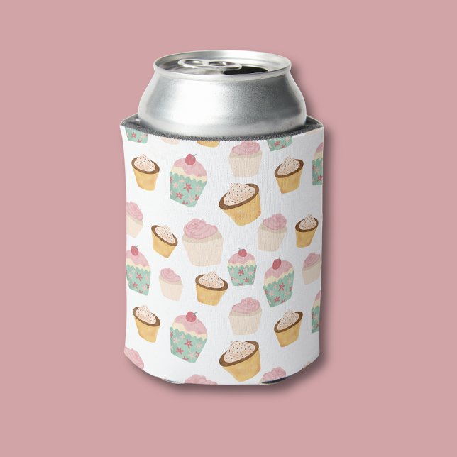 Porta-lata Cupcake Pattern (Cute cupcake can cooler.)