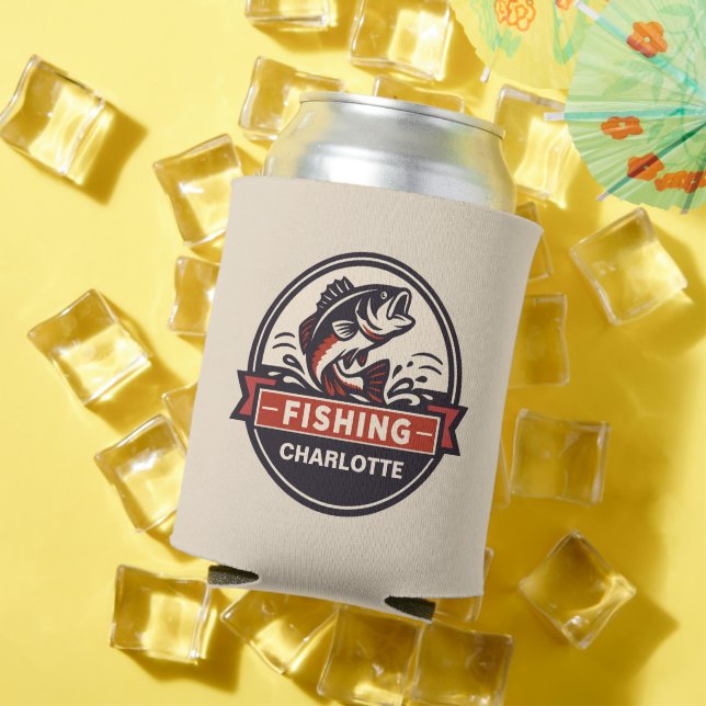 Porta-lata Custom Name Fishing (Verão in situ)