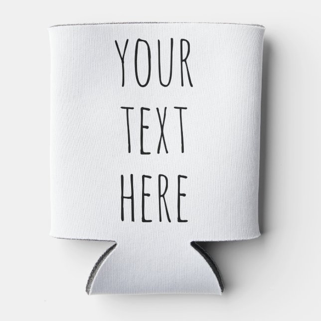 Porta-lata Custom Rae Dunn Text | Personalized Gifts  (Frente)