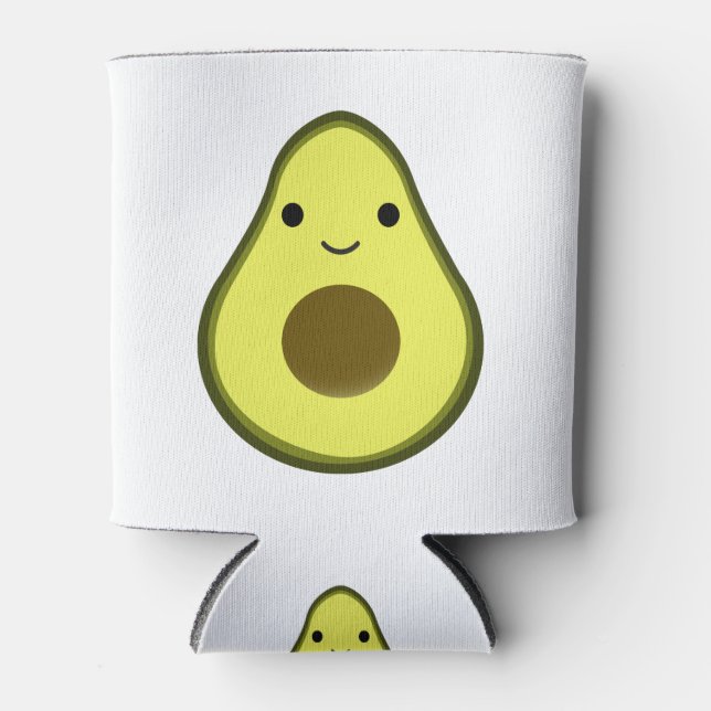 Porta-lata Cute Kawaii Avocado (Frente)