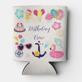 Porta-lata Cute Nautical Birthday