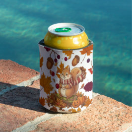 Porta-lata Cute Squirrel For Autumn