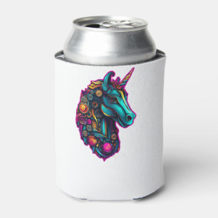 Porta-lata Cyberpunk Metal Unicorn