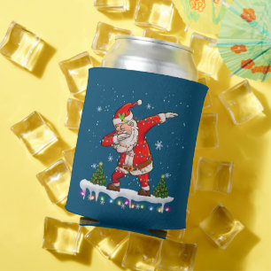 Porta-lata Dabbing Papai Noel Boys de Natal Men Engraçado Xma