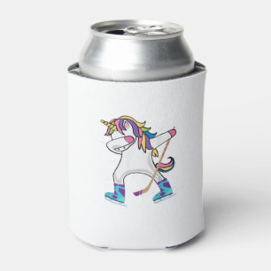 Porta-lata Dabbing Unicorn with A Hockey Stick Unicorn Sports