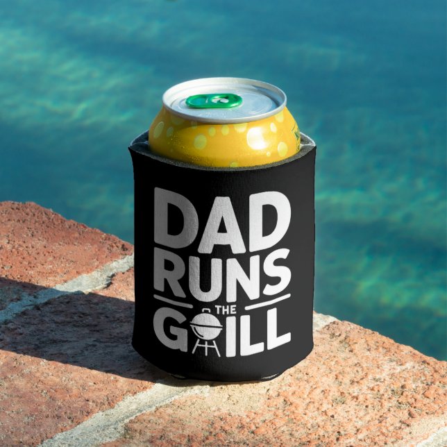 Porta-lata Dad Runs the Grill Fun BBQ (Piscina in situ)