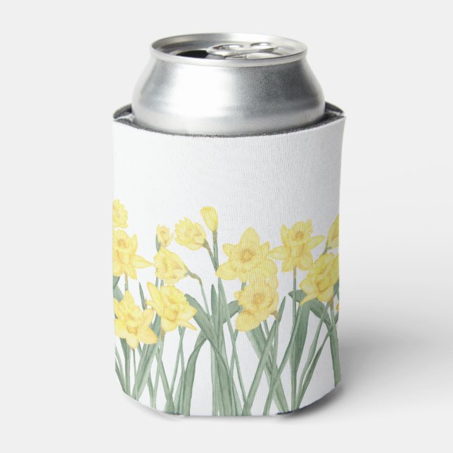 Porta-lata Daffodil da Aquarela (Can Front)