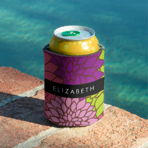 Porta-lata Dahlia Flores, Flores Coloridas, Seu Nome