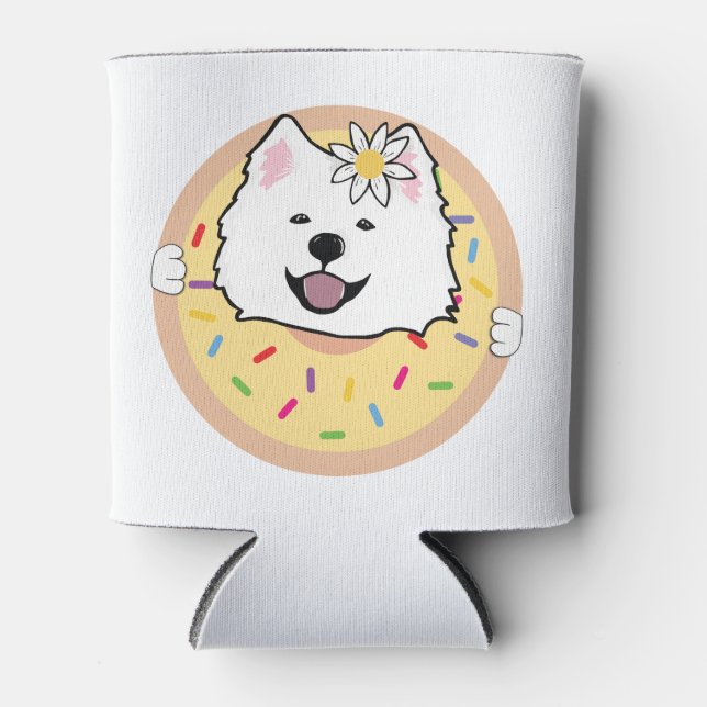 Porta-lata Daisy samoyed (Frente)