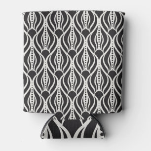 Porta-lata Damasco floral elegante, art nouveau sem soldadura