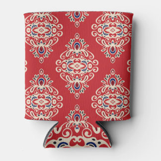 Porta-lata Damask Vintage: Floreish Seamless Pattern.