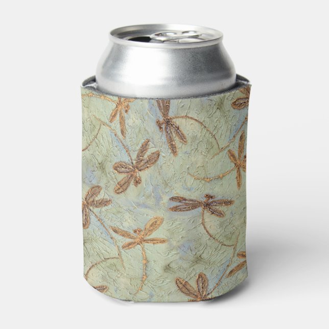 Porta-lata Dança de Dragonfly Dourada (Can Front)