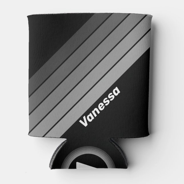 Porta-lata Dark Gradient Rainbow with Name (Frente)