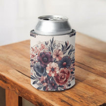 Dark Romance Burgundy Art Deco Floral Summer