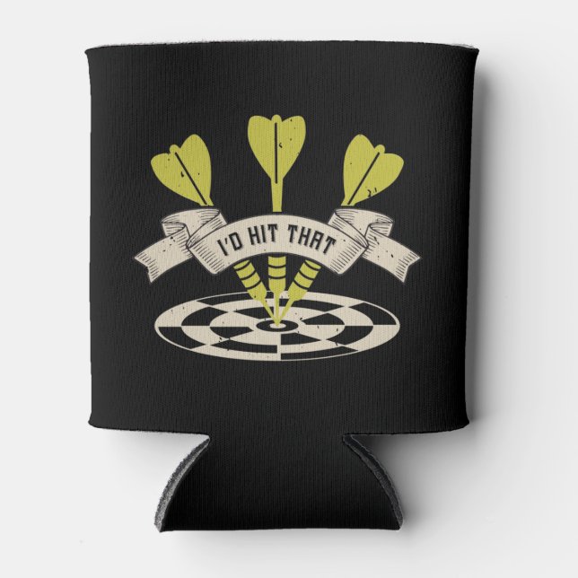 Porta-lata Darts, eu atingiria o Bullseye (Frente)