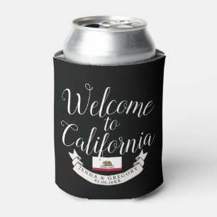 Porta-lata Dê boas-vindas ao casamento do destino de