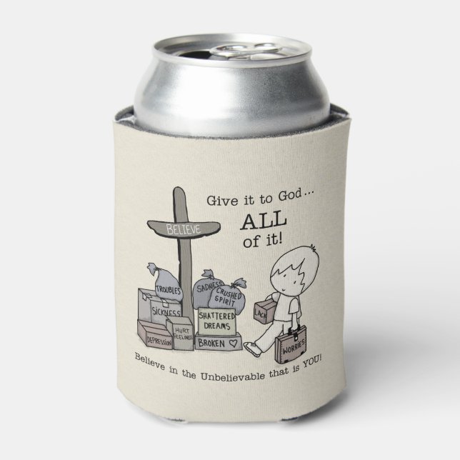 Porta-lata Dê tudo a Deus (Can Front)