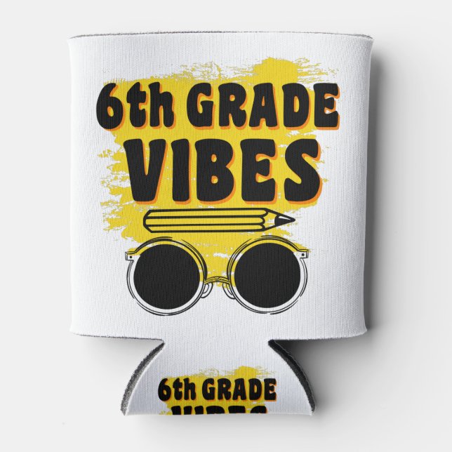Porta-lata De Volta À 6 Da Escola Vibes Camisa No Primeiro Di (Frente)