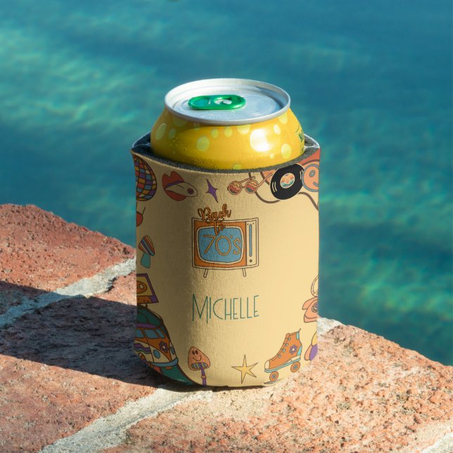 Porta-lata De volta ao manto retrô dos anos 70 (Piscina in situ)