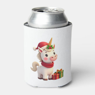 Porta-lata Decoração de Natal Unicórnio Camisa de Natal de Un