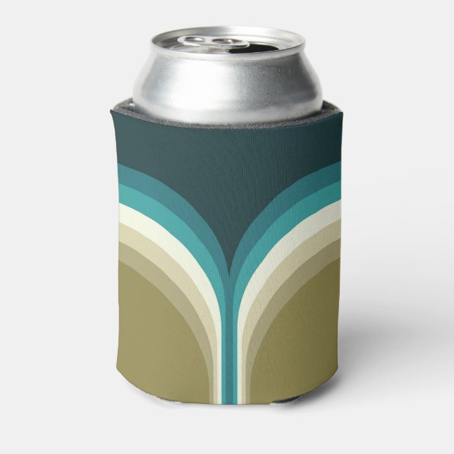 Porta-lata decoração em arco duplo estilo retrô (Can Back)