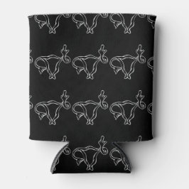 Porta-lata Dedo médio feminista pró-escolha do útero