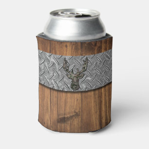 Porta-lata Deer Hunter Image Add Custom Name Can Cooler