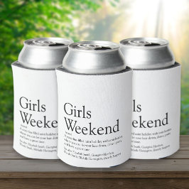 Porta-lata Definição de Fim de Semana das Meninas Personaliza