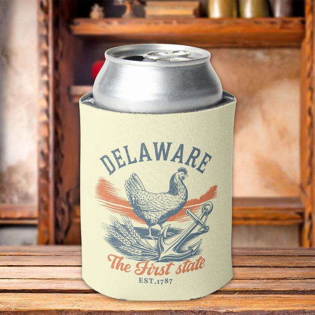 Porta-lata Delaware First State Vintage  (Criador carregado)
