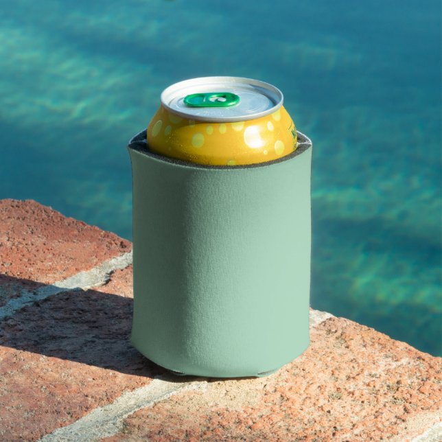 Porta-lata Delicioso Verde Menta Cor Sólida (Piscina in situ)