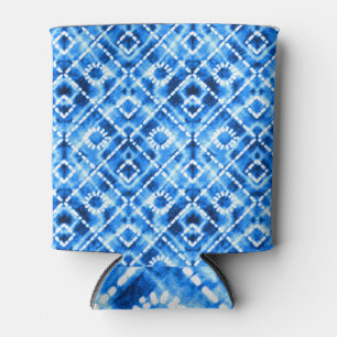 Porta-lata Denim Tie Dye Textura: Legância Moderna.