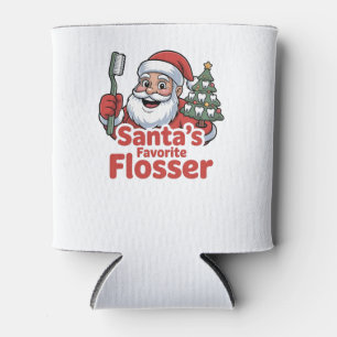 Porta-lata Dentista dentário favorito do Flosser de Natal dos